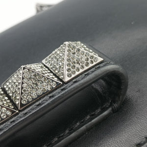 Vintage Valentino Rockstud Va Va Voom Black Leather  shoulderbag | stylenewstar