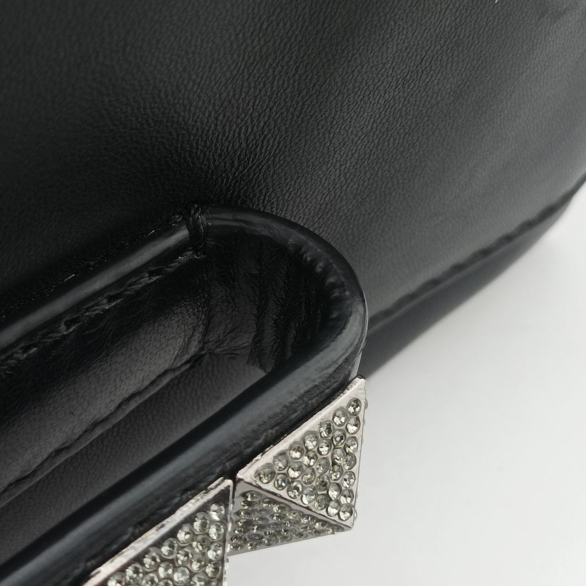 Vintage Valentino Rockstud Va Va Voom Black Leather  shoulderbag | stylenewstar