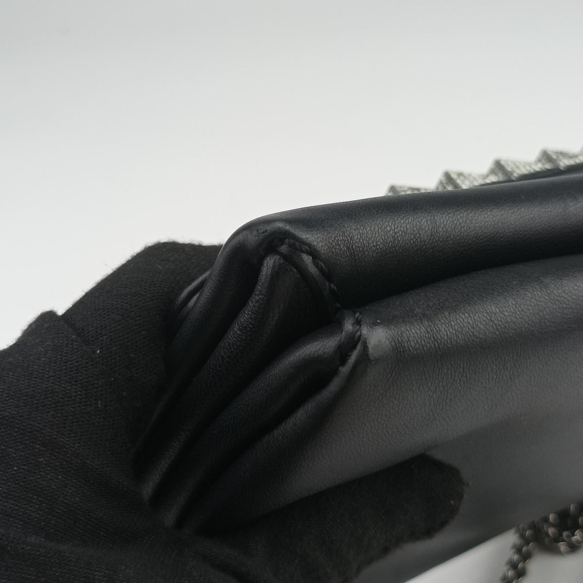 Vintage Valentino Rockstud Va Va Voom Black Leather  shoulderbag | stylenewstar