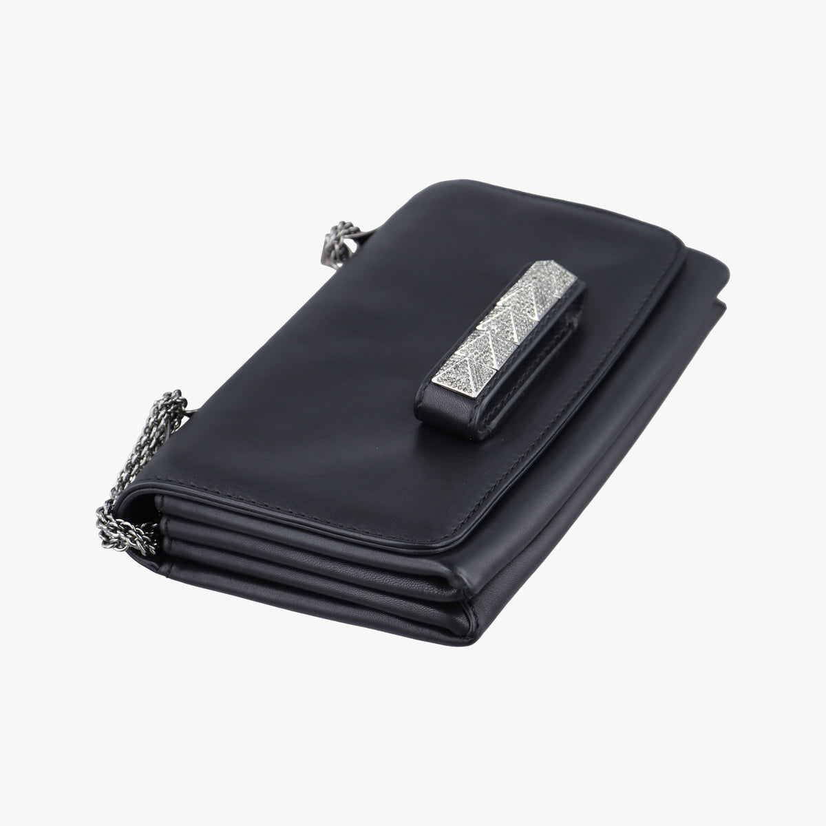 Vintage Valentino Rockstud Va Va Voom Black Leather  shoulderbag | stylenewstar