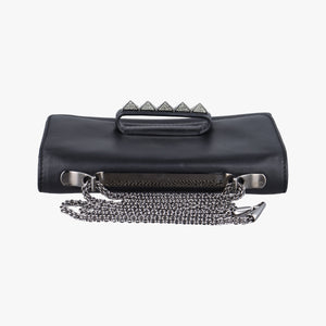 Vintage Valentino Rockstud Va Va Voom Black Leather  shoulderbag | stylenewstar