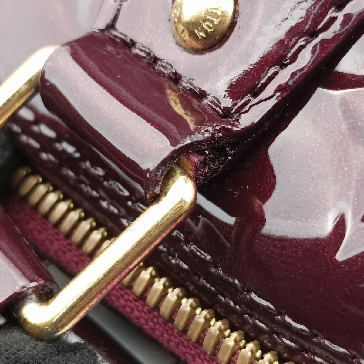 Pre-owned Louis Vuitton Alma PM Amarante Vernis M91691 handbag | stylenewstar