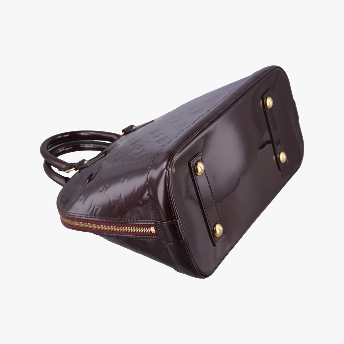 Pre-owned Louis Vuitton Alma PM Amarante Vernis M91691 handbag | stylenewstar