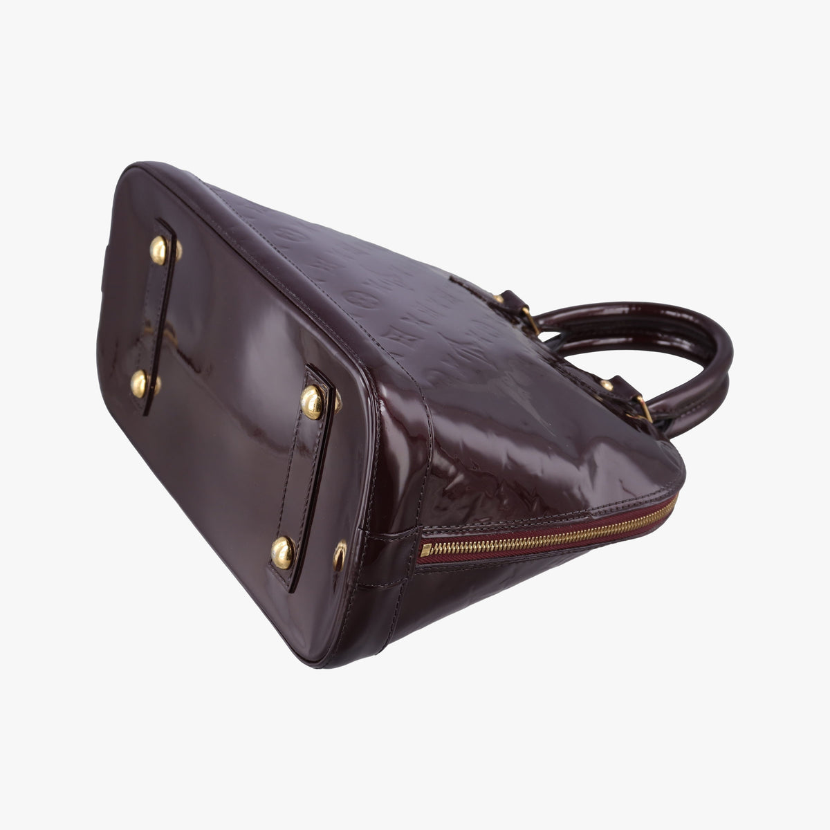 Pre-owned Louis Vuitton Alma PM Amarante Vernis M91691 handbag | stylenewstar