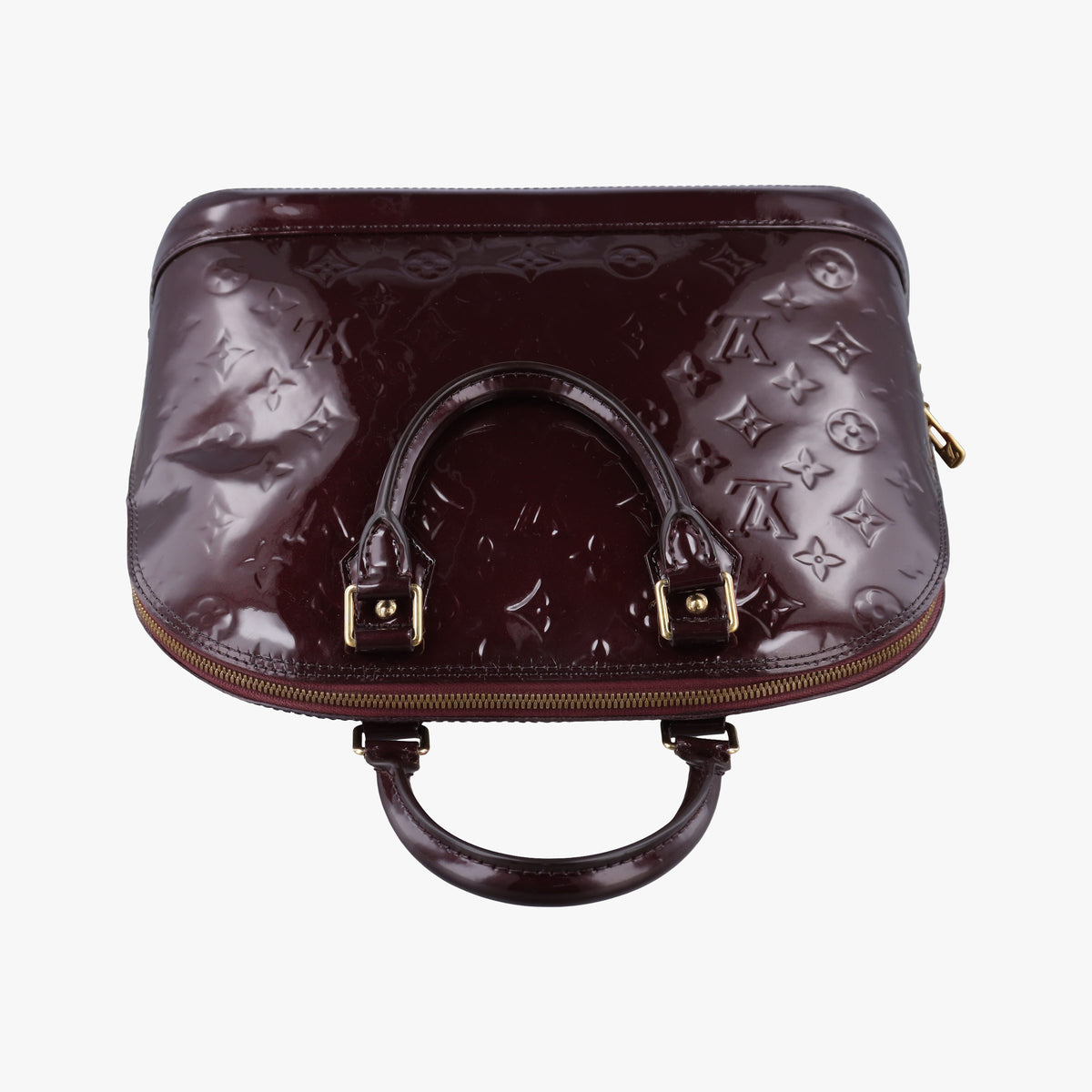 Pre-owned Louis Vuitton Alma PM Amarante Vernis M91691 handbag | stylenewstar