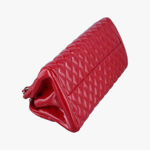 Secondhand Chanel Mademoiselle Bowling Red Patent A50557 shoulderbag | stylenewstar