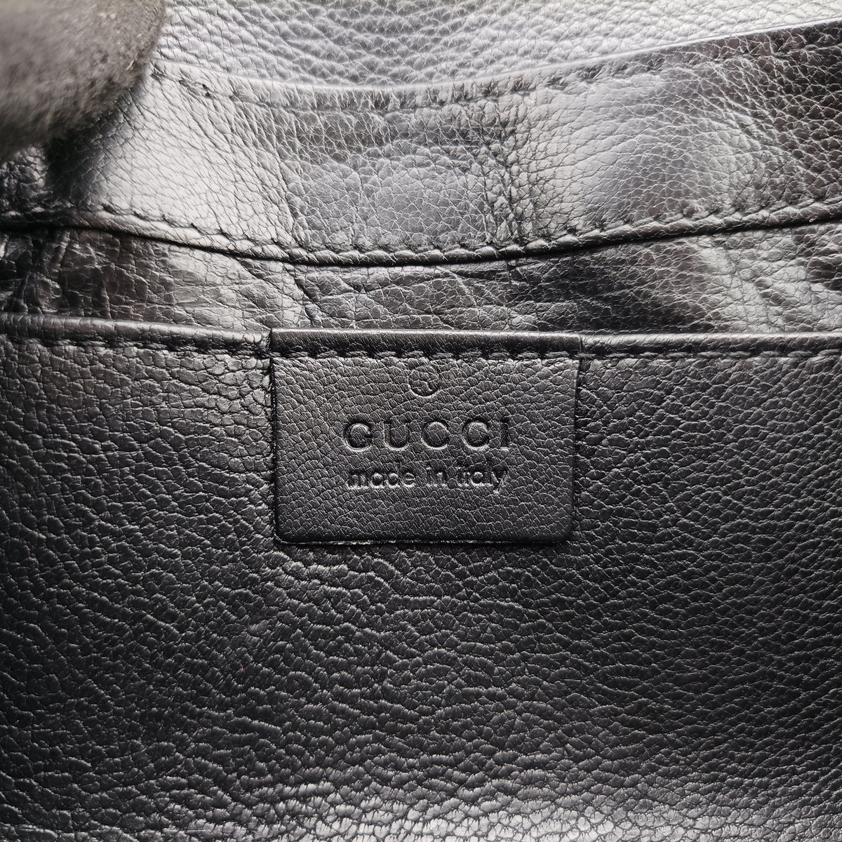 Pre-owned Gucci Horsebit Black Leather 119771 handbag | stylenewstar