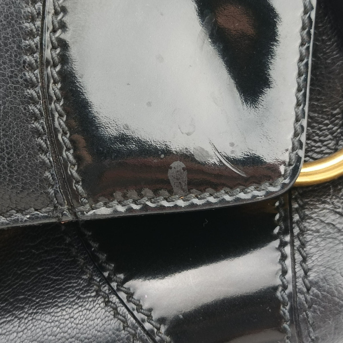 Pre-owned Gucci Horsebit Black Leather 119771 handbag | stylenewstar