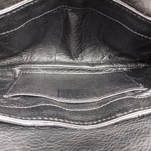 Pre-owned Gucci Horsebit Black Leather 119771 handbag | stylenewstar