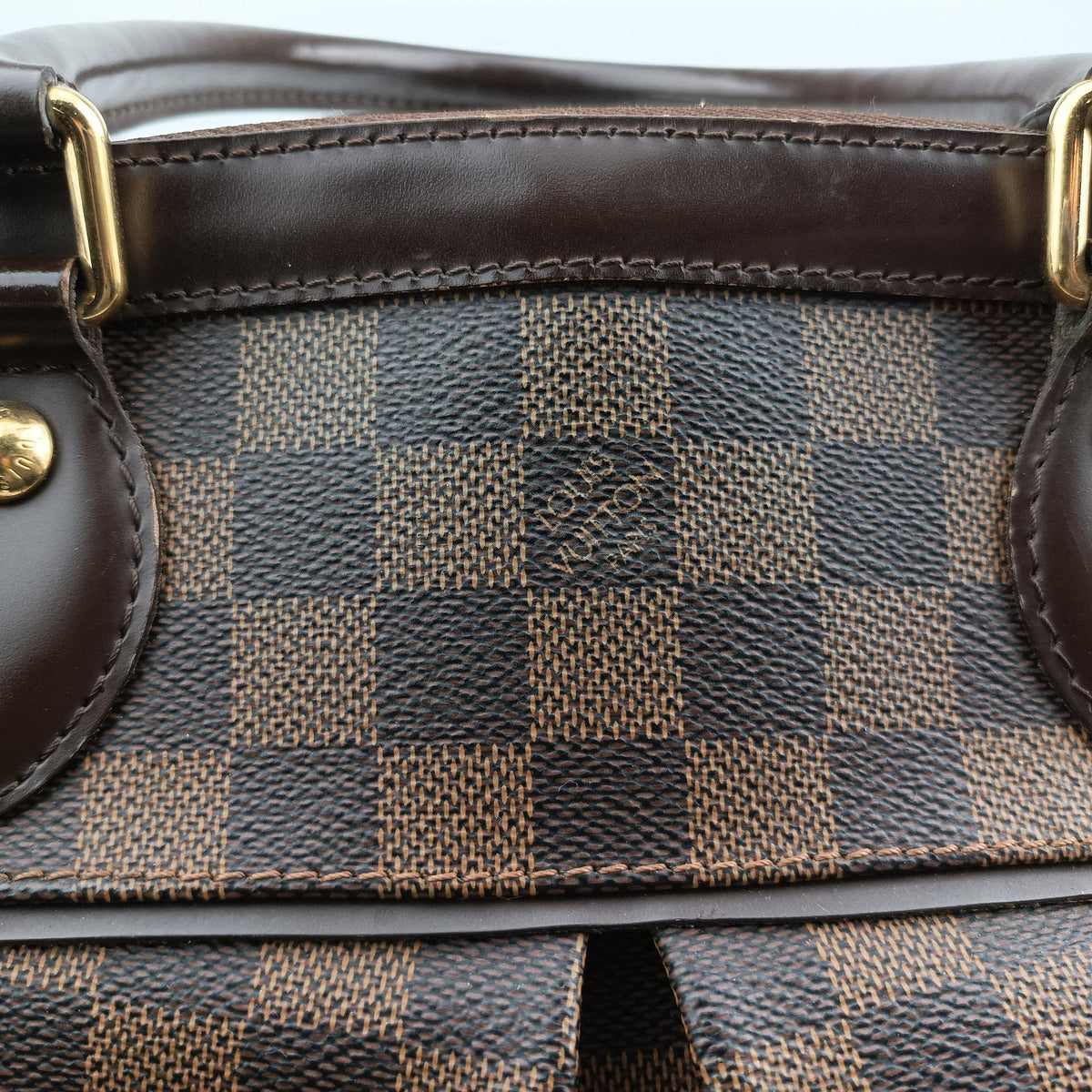 Pre-owned Louis Vuitton TREVI PM EBENE Damier Canvas N51997 handbag | stylenewstar