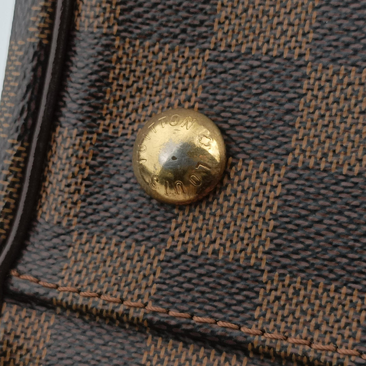 Pre-owned Louis Vuitton TREVI PM EBENE Damier Canvas N51997 handbag | stylenewstar