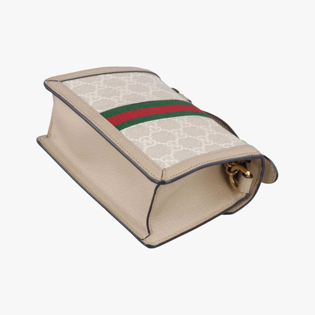 Pre-owned Gucci Ophidia GG Mini Beige × Ebony PVC coated canvas× Leather 696180 shoulderbag | stylenewstar