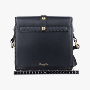 Secondhand Christian Dior Dioraddict Navy Leather  shoulderbag | stylenewstar