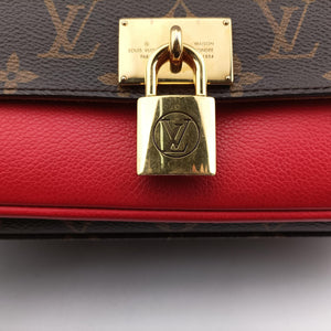 Secondhand Louis Vuitton MARIGNAN Brown×COQUELICOT Monogram Canvas×calf leather M44544 handbag | stylenewstar