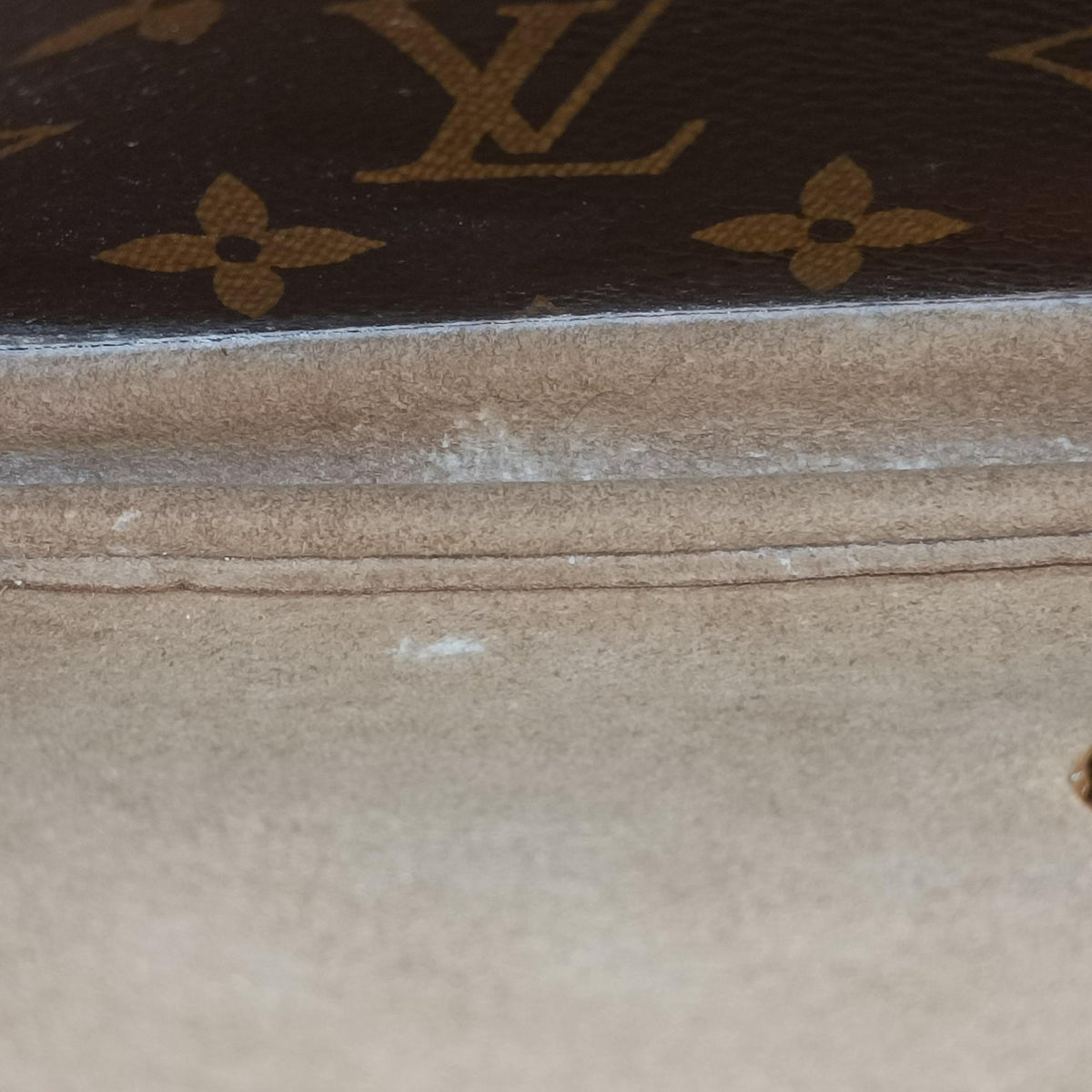 Secondhand Louis Vuitton MARIGNAN Brown×COQUELICOT Monogram Canvas×calf leather M44544 handbag | stylenewstar
