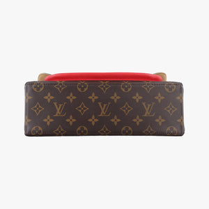 Secondhand Louis Vuitton MARIGNAN Brown×COQUELICOT Monogram Canvas×calf leather M44544 handbag | stylenewstar