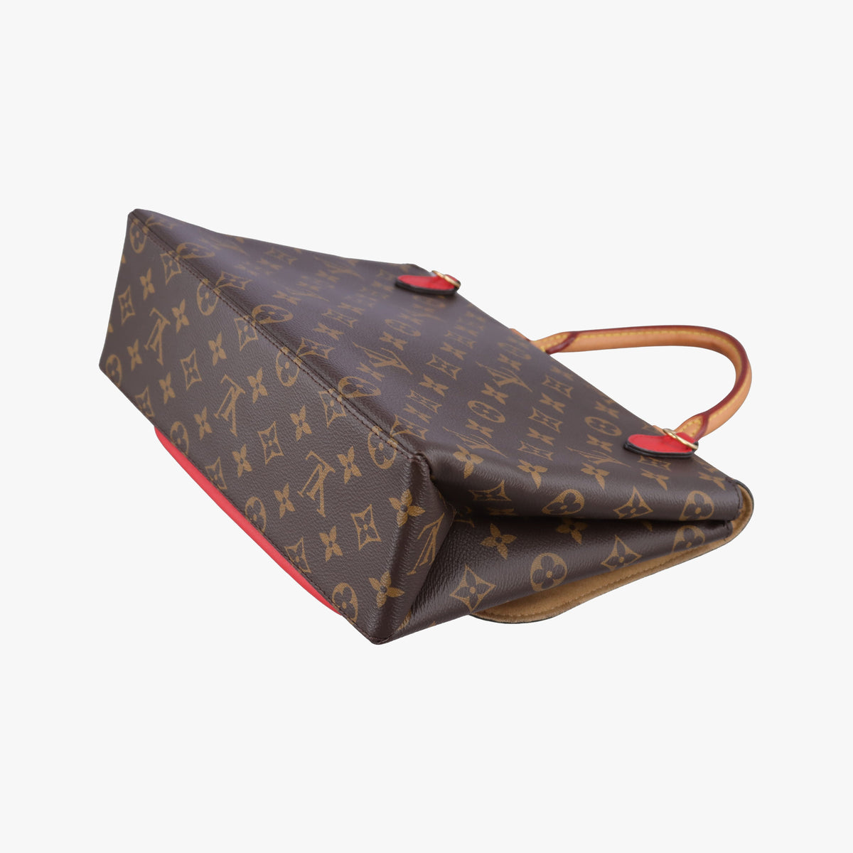 Secondhand Louis Vuitton MARIGNAN Brown×COQUELICOT Monogram Canvas×calf leather M44544 handbag | stylenewstar