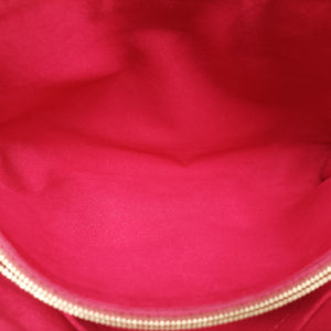 Pre-owned Louis Vuitton Pallas Chain Brown x Cerise Monogram canvas x leather M41201 shoulderbag | stylenewstar