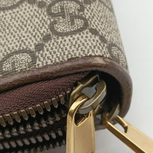 Pre-owned Gucci Ophidia Beige x Brown PVC coated canvas x Leather 575722 bum bag/waist bag | stylenewstar