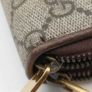 Pre-owned Gucci Ophidia Beige x Brown PVC coated canvas x Leather 575722 bum bag/waist bag | stylenewstar