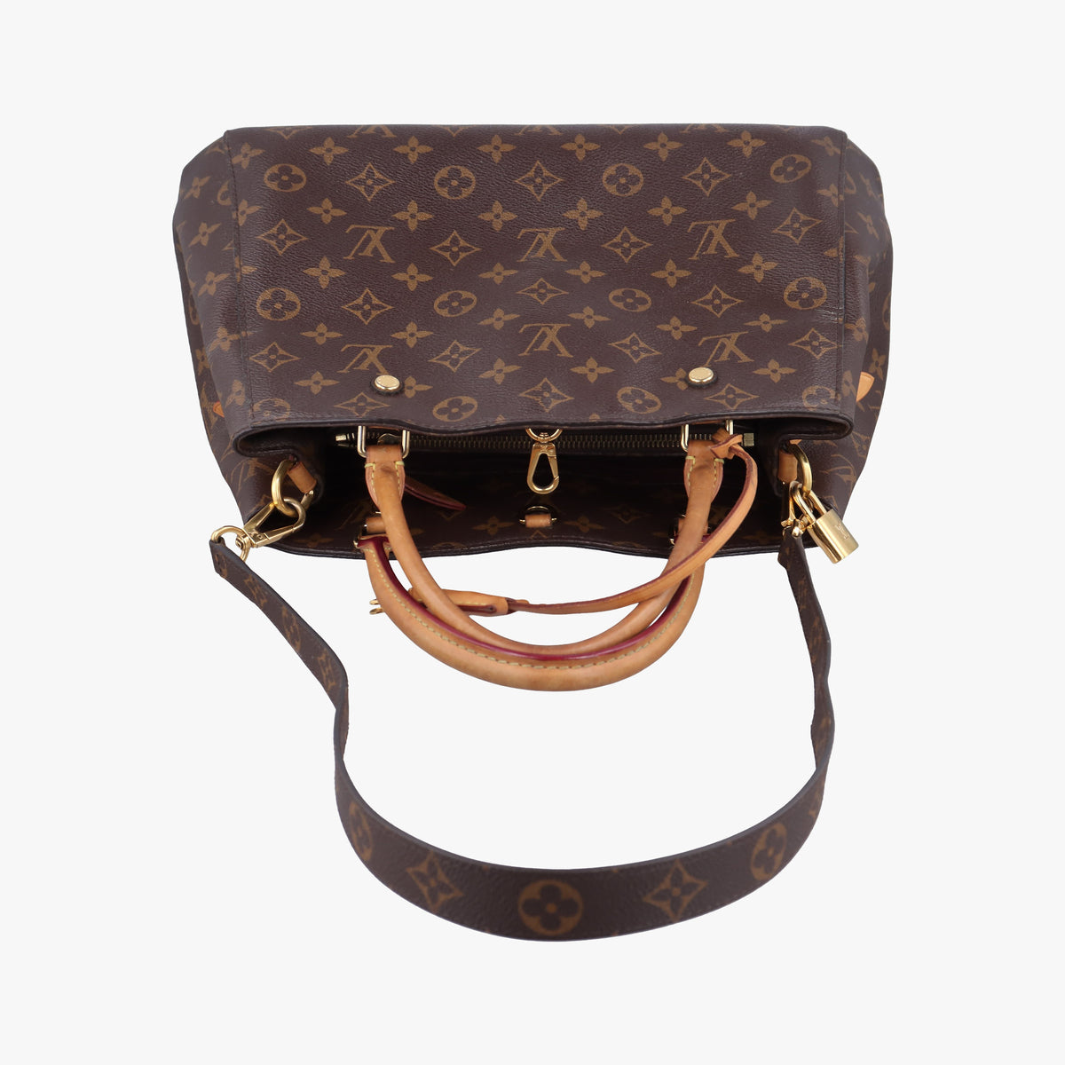 Pre-owned Louis Vuitton MONTAIGNE MM BROWN Monogram Canvas M41056 shoulderbag | stylenewstar