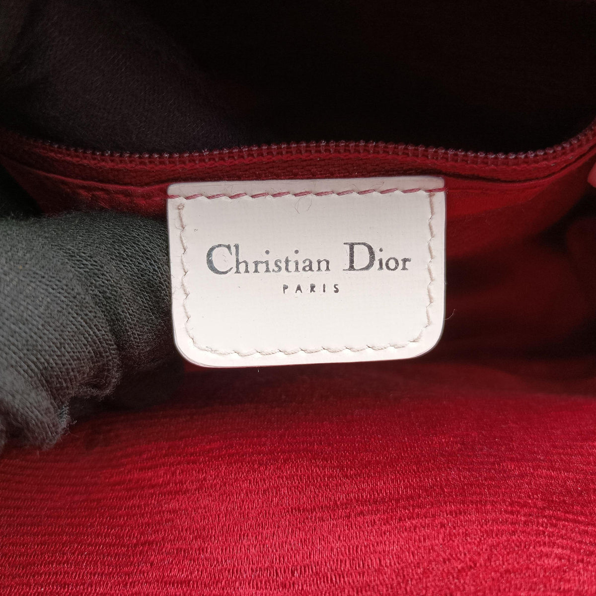 Pre-owned Christian Dior Gambler Dice Tortter White canvas  handbag | stylenewstar