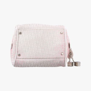 Pre-owned Christian Dior Gambler Dice Tortter White canvas  handbag | stylenewstar