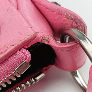 Pre-owned Balenciaga Le Cagole Pink lambskin  shoulderbag | stylenewstar