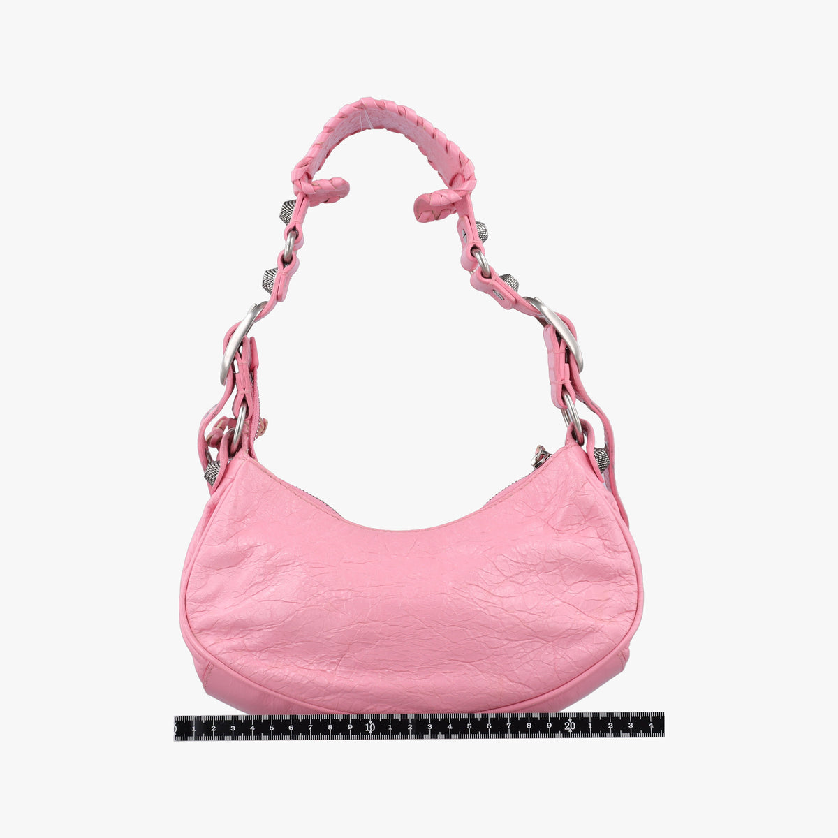 Pre-owned Balenciaga Le Cagole Pink lambskin  shoulderbag | stylenewstar