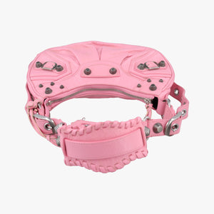 Pre-owned Balenciaga Le Cagole Pink lambskin  shoulderbag | stylenewstar