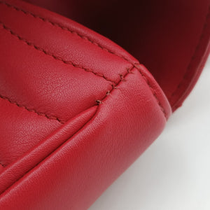 Pre-owned Louis Vuitton NEW WAVE Chain MM Ecarlate Leather M51943 shoulderbag | stylenewstar