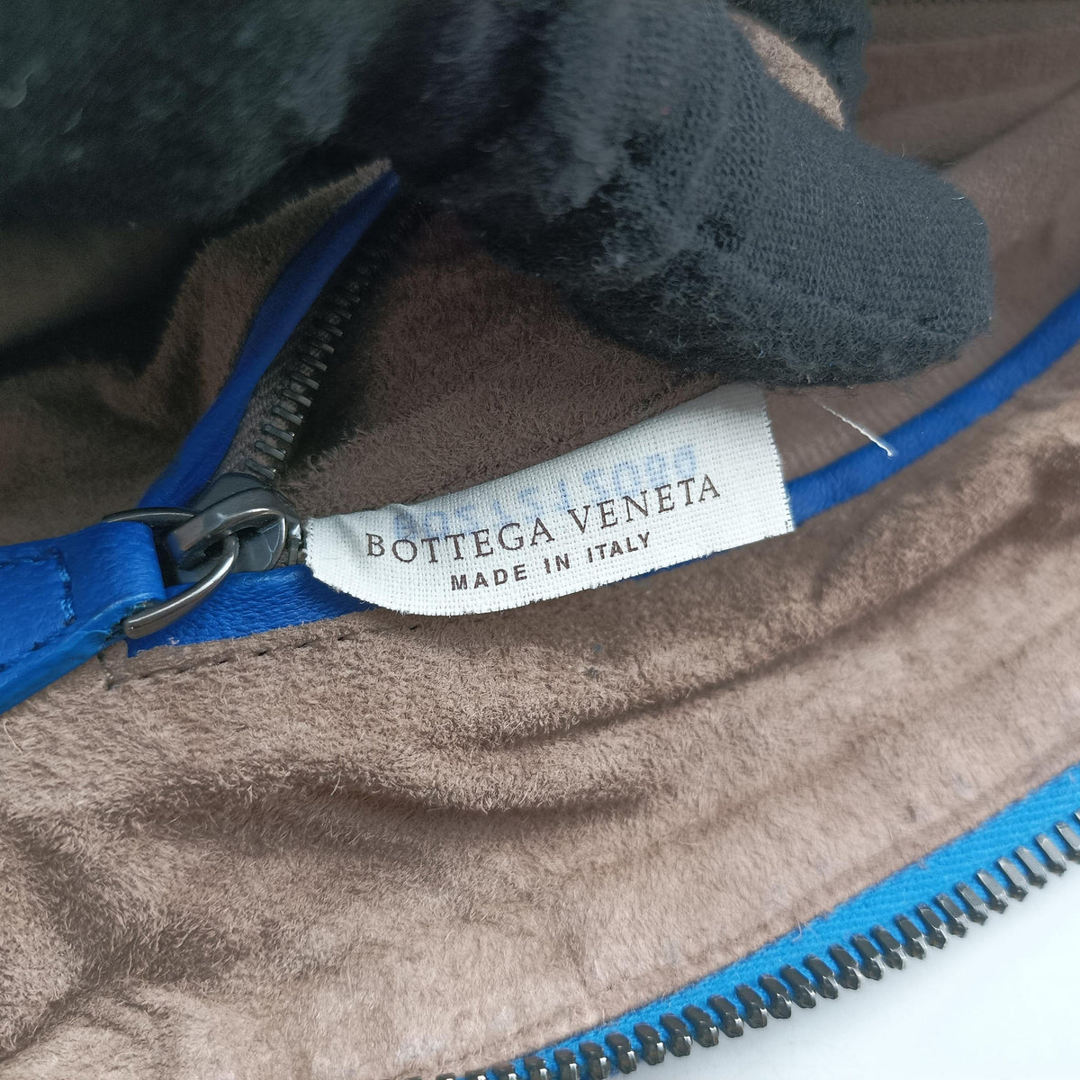 Vintage Bottega Veneta NODINI Intrecciato Blue lambskin  shoulderbag | stylenewstar