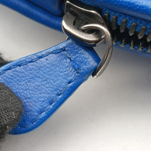 Vintage Bottega Veneta NODINI Intrecciato Blue lambskin  shoulderbag | stylenewstar