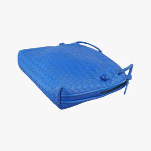 Vintage Bottega Veneta NODINI Intrecciato Blue lambskin  shoulderbag | stylenewstar