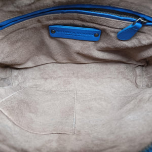 Vintage Bottega Veneta NODINI Intrecciato Blue lambskin  shoulderbag | stylenewstar