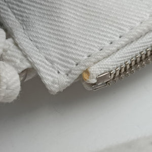 Pre-owned Balenciaga Le Cagole White Denim  shoulderbag | stylenewstar