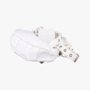 Pre-owned Balenciaga Le Cagole White Denim  shoulderbag | stylenewstar