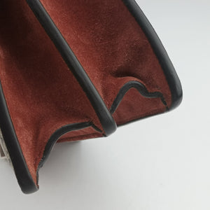 Pre-owned Gucci Dionysus beige×red×multi PVC coated canvas × suede 400249 shoulderbag | stylenewstar
