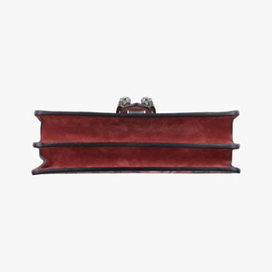 Pre-owned Gucci Dionysus beige×red×multi PVC coated canvas × suede 400249 shoulderbag | stylenewstar