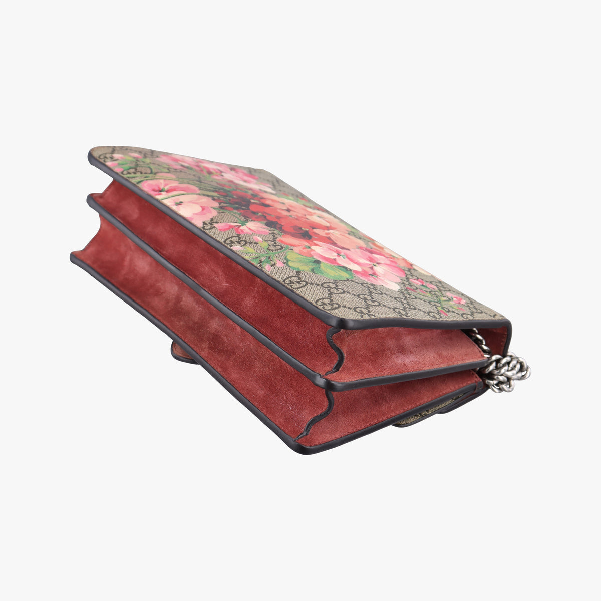 Pre-owned Gucci Dionysus beige×red×multi PVC coated canvas × suede 400249 shoulderbag | stylenewstar