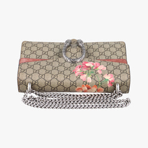 Pre-owned Gucci Dionysus beige×red×multi PVC coated canvas × suede 400249 shoulderbag | stylenewstar