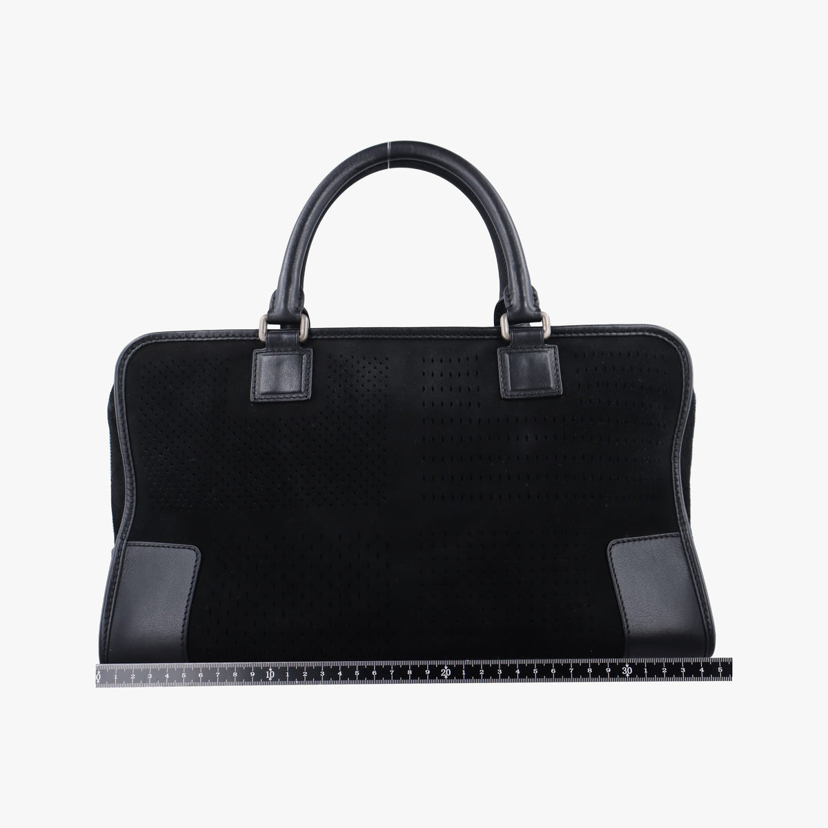 Secondhand Loewe Amazona Black Suede×leather  handbag | stylenewstar