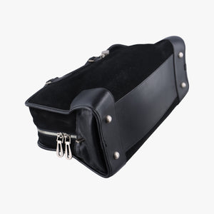 Secondhand Loewe Amazona Black Suede×leather  handbag | stylenewstar