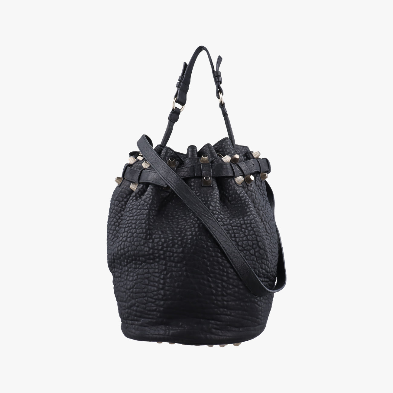 Pre-owned Alexander Wang Diego Black leather  shoulderbag | stylenewstar