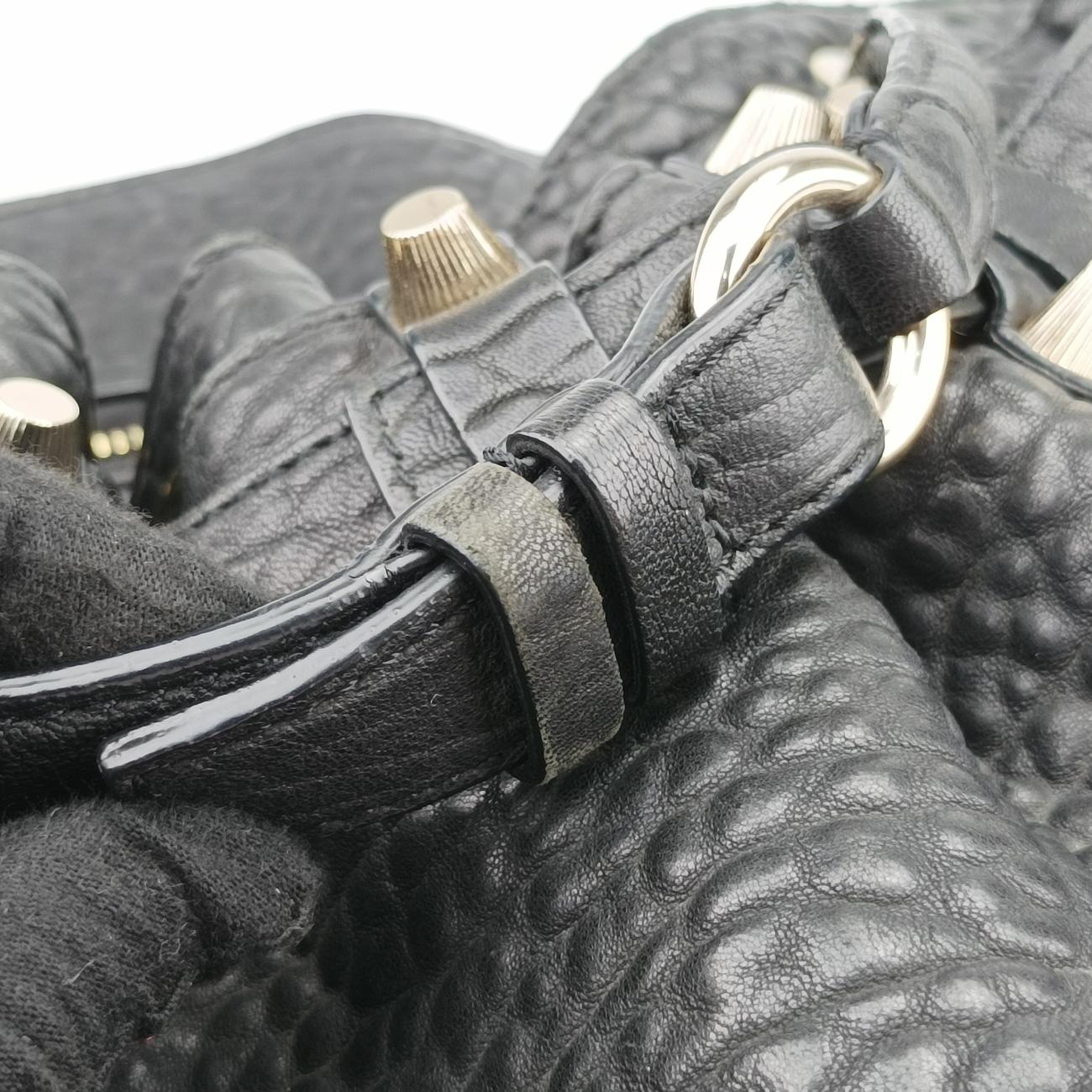 Pre-owned Alexander Wang Diego Black leather  shoulderbag | stylenewstar
