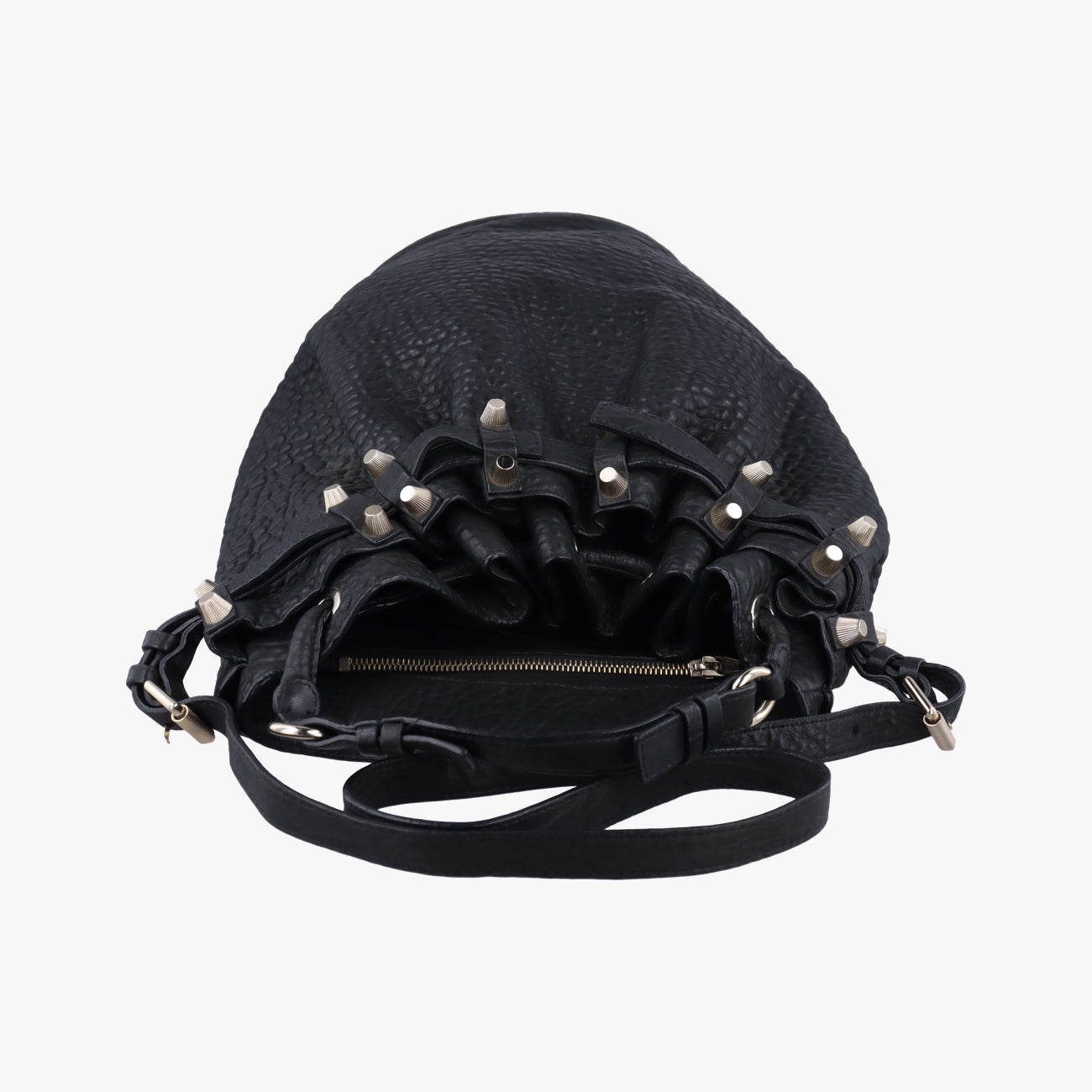 Pre-owned Alexander Wang Diego Black leather  shoulderbag | stylenewstar