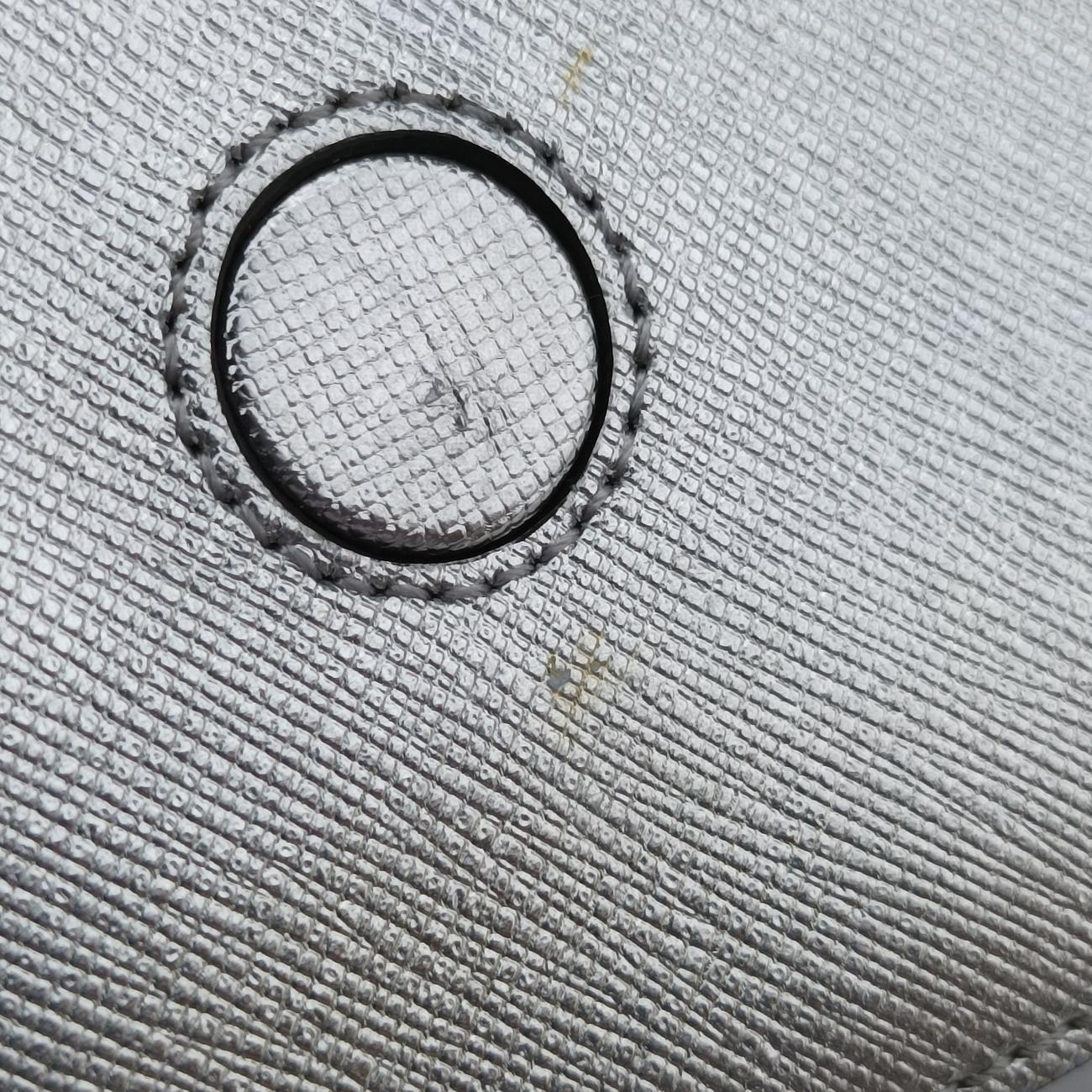 Pre-owned VERSUS Lion Head Silver Saffiano Leather  shoulderbag | stylenewstar