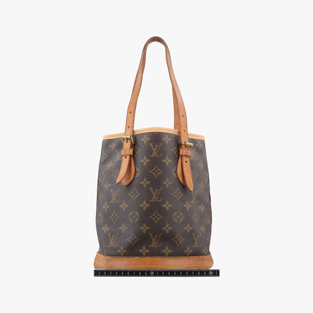 Pre-owned Louis Vuitton Bucket PM Brown Monogram Canvas M42238 handbag | stylenewstar