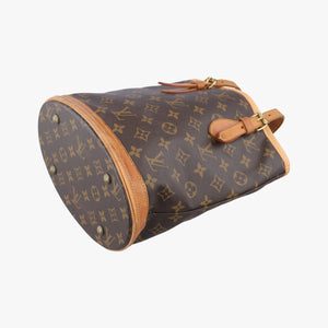 Pre-owned Louis Vuitton Bucket PM Brown Monogram Canvas M42238 handbag | stylenewstar