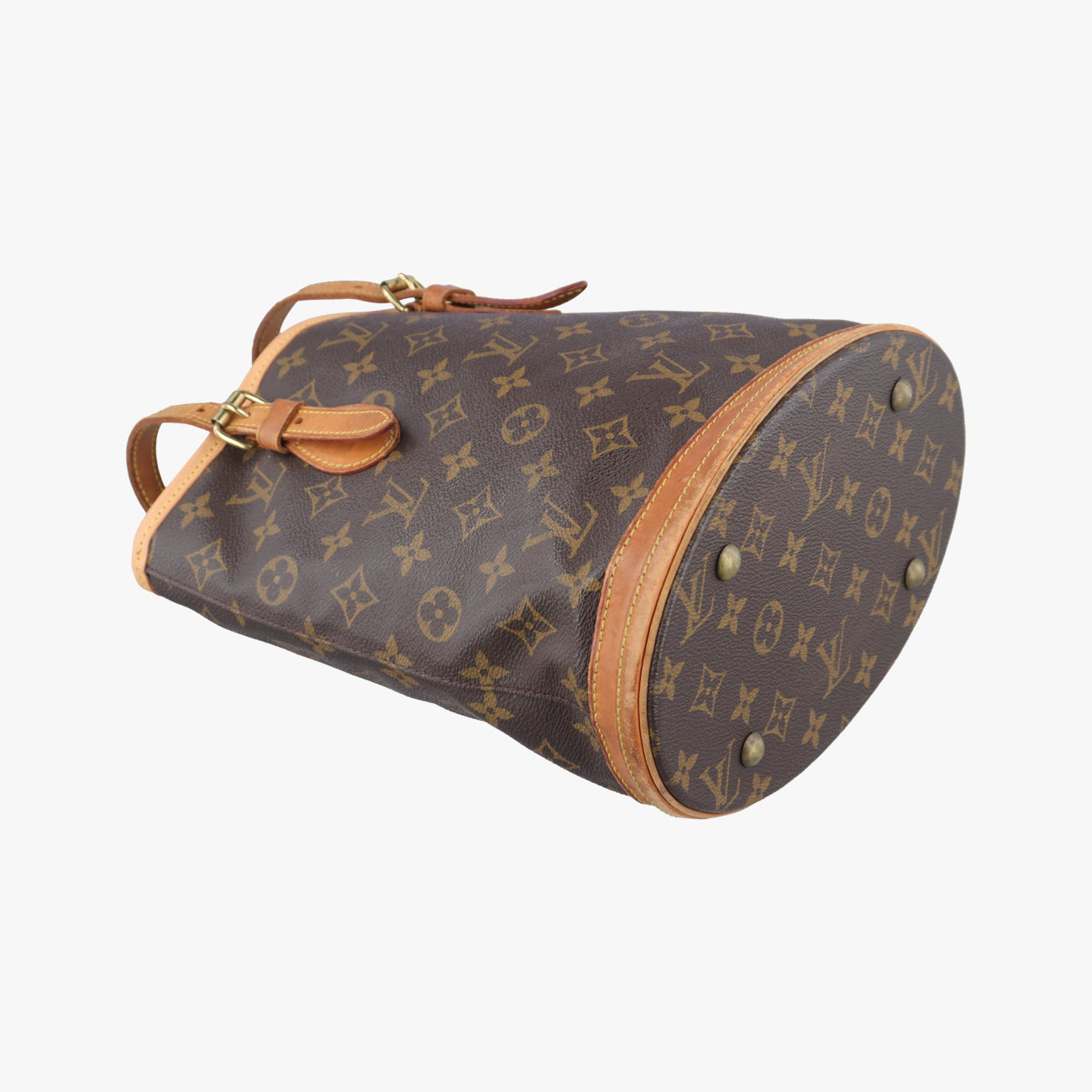 Pre-owned Louis Vuitton Bucket PM Brown Monogram Canvas M42238 handbag | stylenewstar